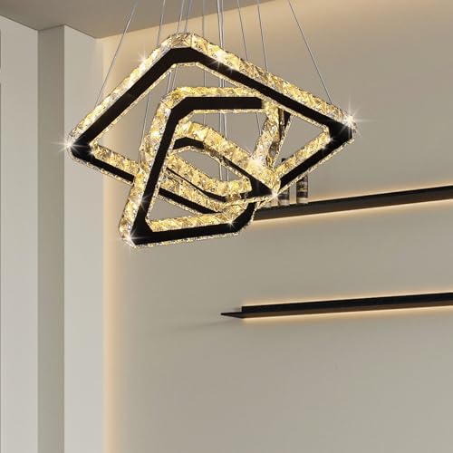 Modern Crystal Chandeliers LED Square Chandelier Pendant Lights Chandelier Pendant Light 8