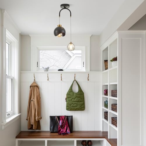 2 Light Modern Pendant Light with Crystal Accent