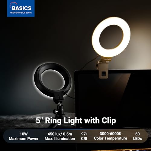 Basic 5" Ring Light for Video Conference Lighting