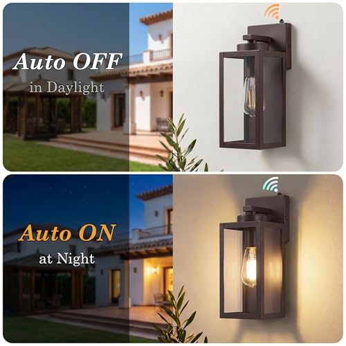 Upgraded Dusk to Dawn Outdoor Wall Lights (2 Count)