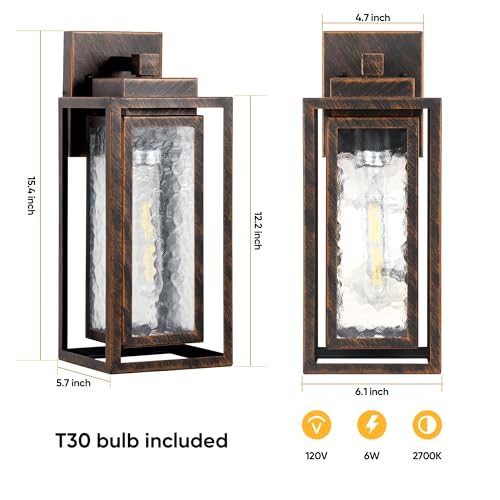 Exterior Porch Light Fixture (2 Count)