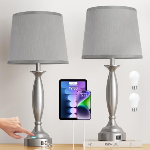 Bedroom Lamps for Nightstand (2 Count)