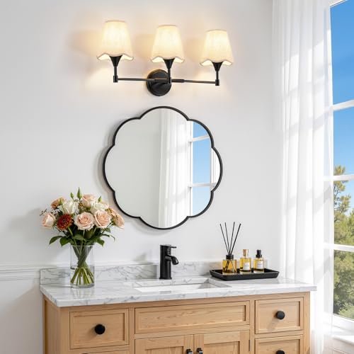 Black Bathroom Vanity Light Fixtures (Matte Black / 3 LIGHT)