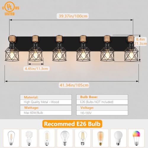 6 Light Bathroom Vanity Light