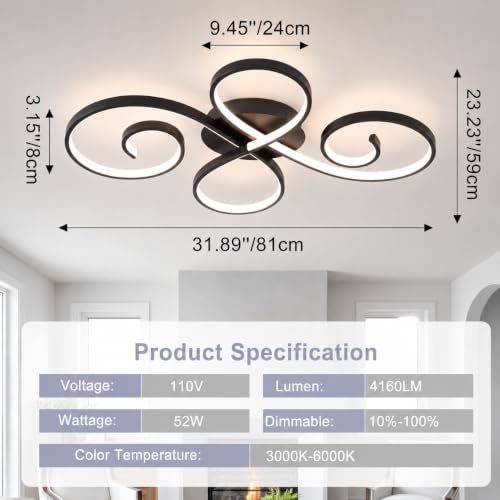 62W Modern LED Ceiling Light