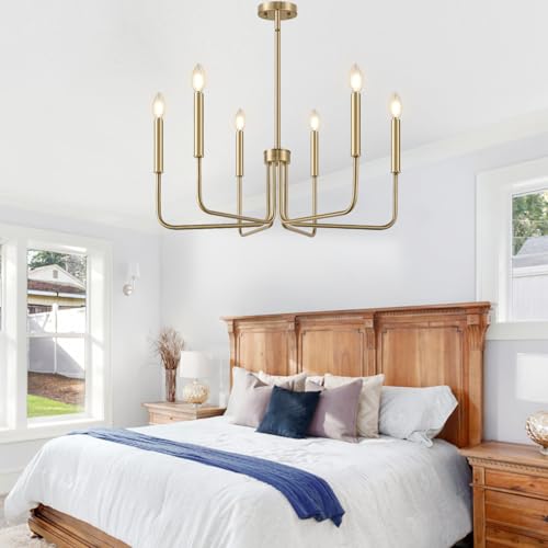 Brass Chandelier (6 Count)