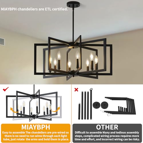 Black Chandelier for Dining Room