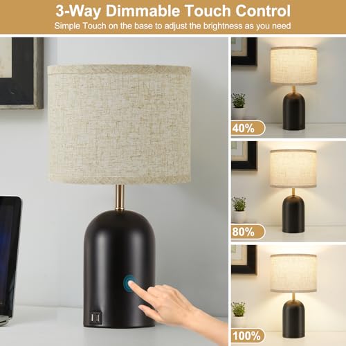 Touch Control Table Lamps Set of 2