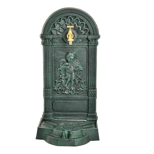 Freestanding Cast Iron Outdoor Water Column with Faucet