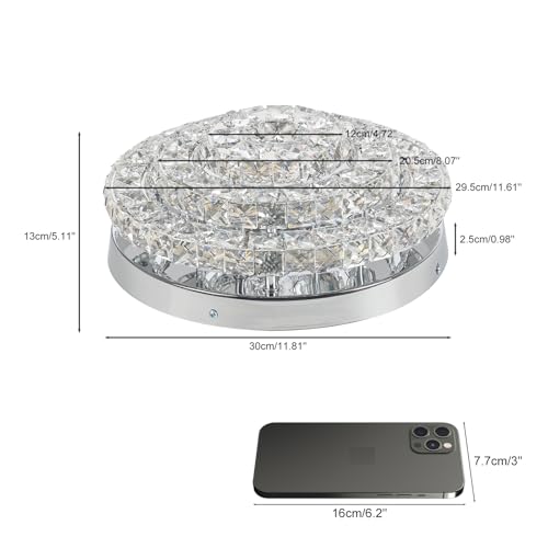 11.8" Crystal Ceiling Light