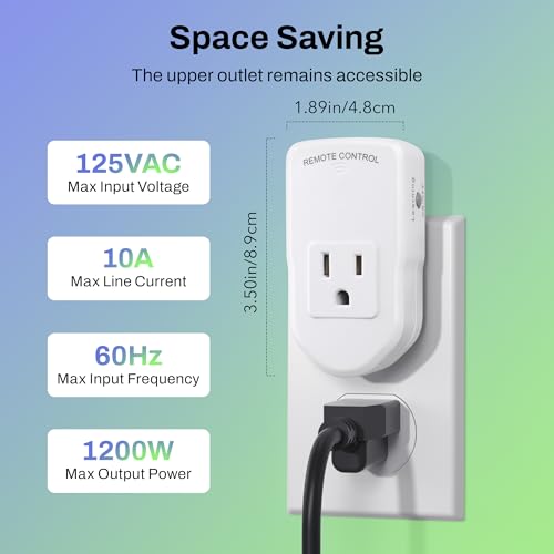 Wireless Remote Control Outlet Electrical Switch for Lights