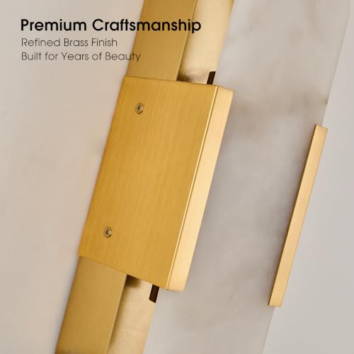 Modern Alabaster Wall Sconce Set of 2