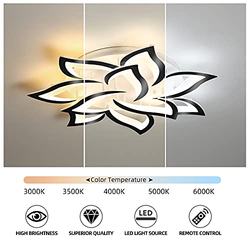 33.4" Modern LED Low Profile Flush Mount Ceiling Light