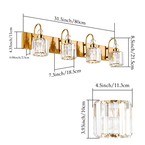 Brass Gold Vanity Lights 4