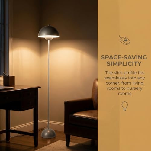 Mid Century Modern Metal Bud Floor Lamp for Home and Office