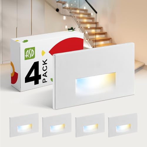 LED Recessed Step Light Fixture (4 Count)