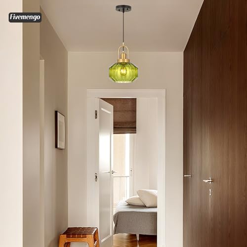 9in Mid Century Modern Pendant Light