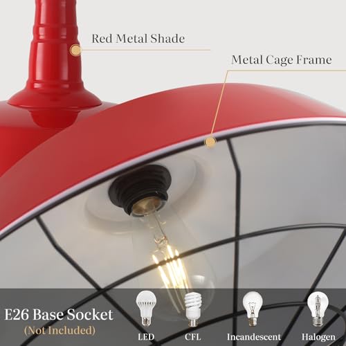 Red Pendant Lights Kitchen Island