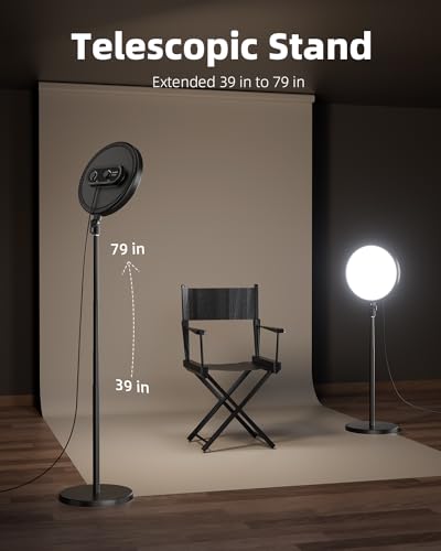Large Ring Light with 79" Stand