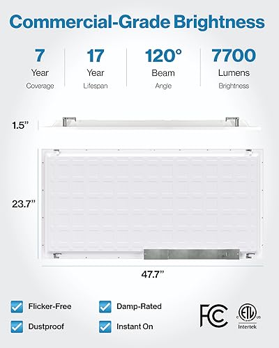 Sunco 2 Pack 2x4 LED Flat Panel Lights (2 Count)
