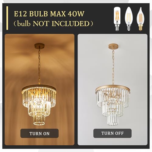16" Modern Crystal Chandeliers