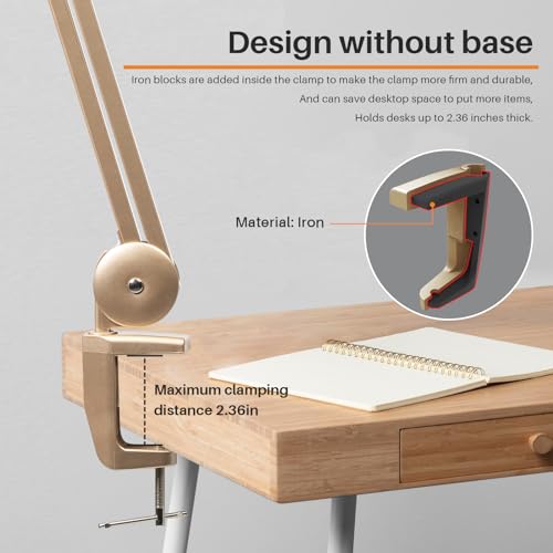 20 Inch LED Desk Lamp with Clamp