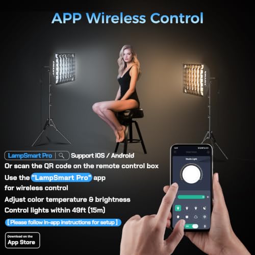 Softbox Lighting Kit with Grid