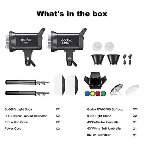 SL60IID LED Video Light (2 Count)