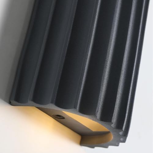 Modern LED Wall Sconce Minimalist Resin Wall Light Nordic Style Half