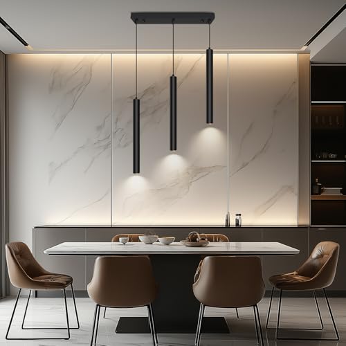 Modern 3 Light Square Pendant Light Fixtures