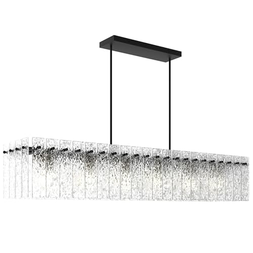 Modern Black Rectangle Chandelier