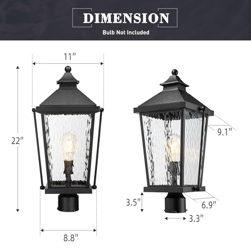 22 Inch Outdoor Post Lights