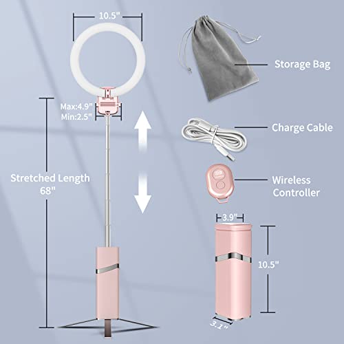 Portable Ring Light with Stand