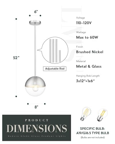 Modern 1 Light Pendant Light Fixtures