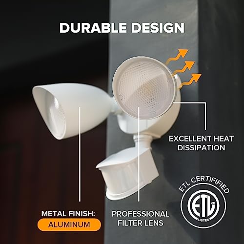 2 Pack 32W 3500 Lumen LED Security Lights Motion Sensor Light Outdoor (2 Count)
