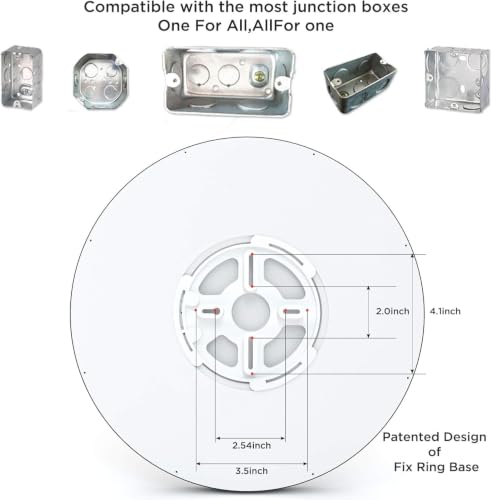 2 Pack 15.8" LED Flush Mount Ceiling Light Fixture (2 Count)