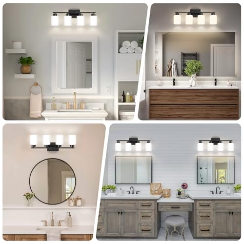 Black Bathroom Light Fixtures Vanity Lights Over Mirror