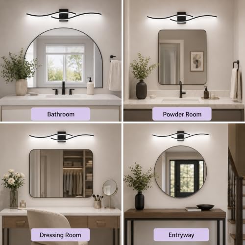 Modern Vanity Lights Dimmable Bathroom Light Fixtures Over Mirror Bathroom LED Vanity Light for Bathroom Living Room