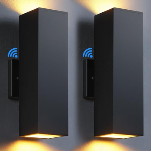 Dusk to Dawn Outdoor Wall Lights Modern Sconce (2 Count)