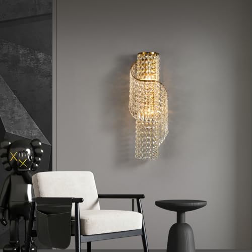 K9 Crystal Wall Sconces Gold