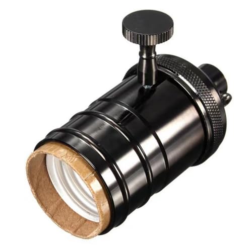 3 Pack Black E26 E27 Edison Vintage Lamp Socket