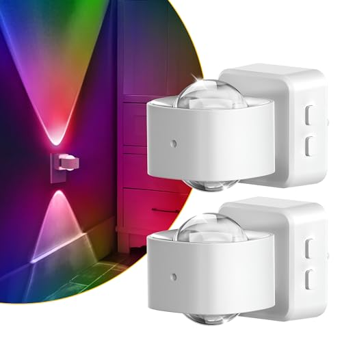 Night Light Color Changing Night Lights Plug into Wall RGB (2 Count)