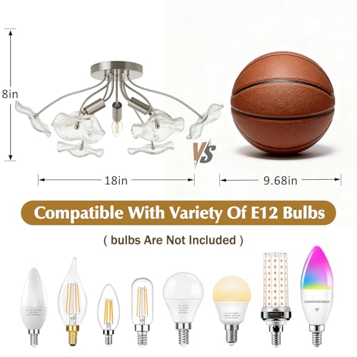 Semi Flush Mount Ceiling Light Fixture