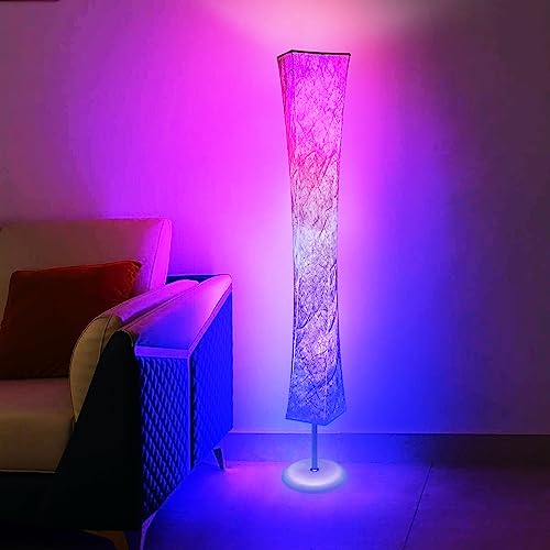 Floor Lamp 61'' Smart RGB LED Corner Lamp with Music Sync and 16 Million DIY Colors