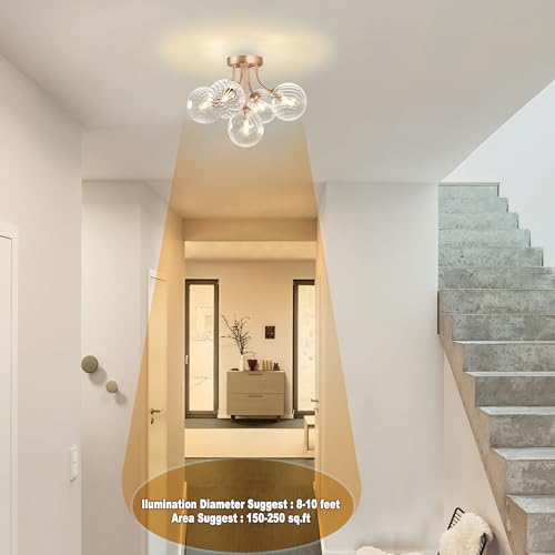 Gold Bubble Glass Chandelier 5