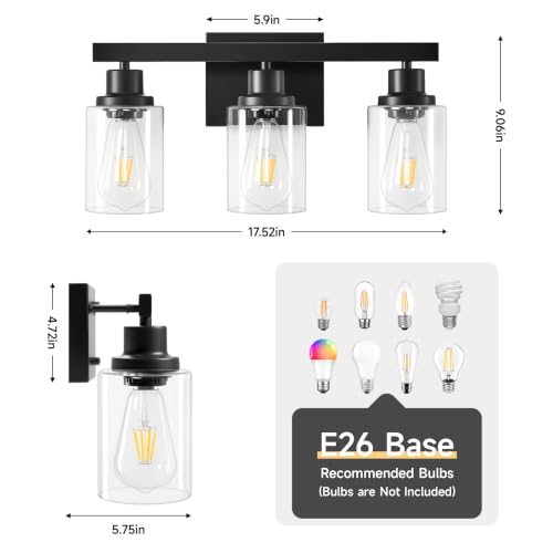 3 Light Bathroom Light Fixtures