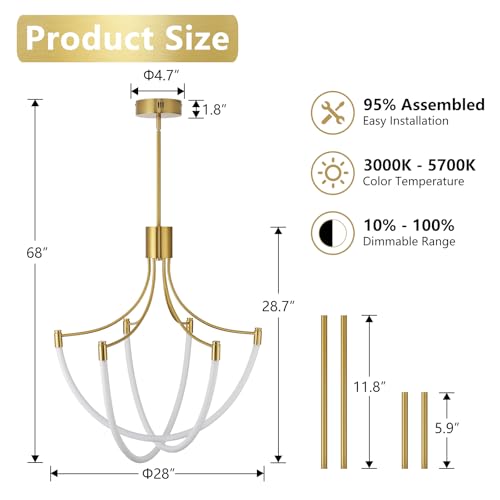Modern Gold Chandelier Light Fixtures