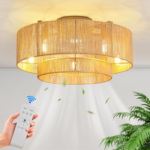 Boho Ceiling Fans with Lights (20 inch)