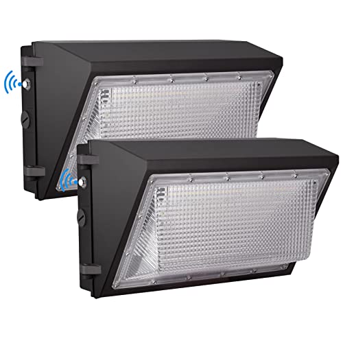 120W LED Wall Pack Light Dusk to Dawn IP65 5000K 15600LM 2 Pack (2 Count)