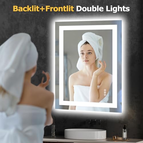 24"X32" LED Bathroom Mirror with Lights